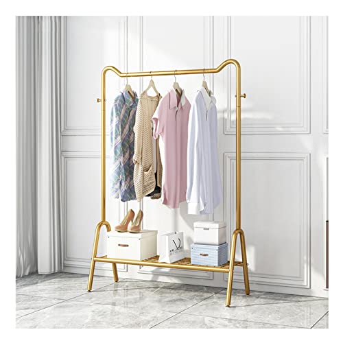 PAHION Rieles Individuales Ordenados Perchero Independiente Colgador Ropa De Metal Resistente Soporte Multifuncional Exhibición De Abrigo Con Estante De Almacenamiento Inferior Para Dormitorio