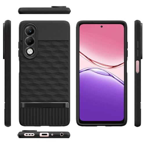 Image of Shockproof Case for Oppo K13x 5G | Full Camera Protection | TPU Flexible Back Cover for Oppo K13x 5G (Matte Black)