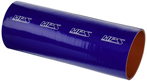 HPS HTST-400-BLUE Silicone High Temperature 4-ply Reinforced Tube Coupler Hose, 30 PSI Maximum Pressure, 12