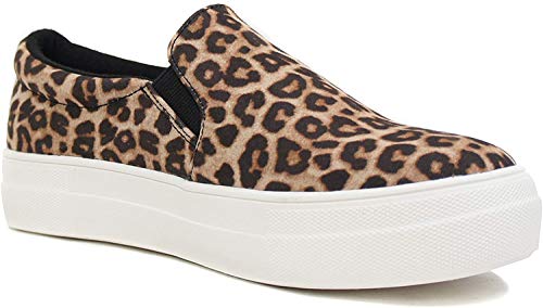 Soda TOPSHOE ave- Hike Platform Slip- On Sneaker w Cushion Foam (7.5 M US,Oat cheet)