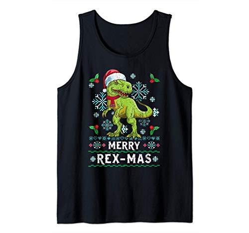 Merry Rexmas Christmas Gift For Co-Worker Tank Top