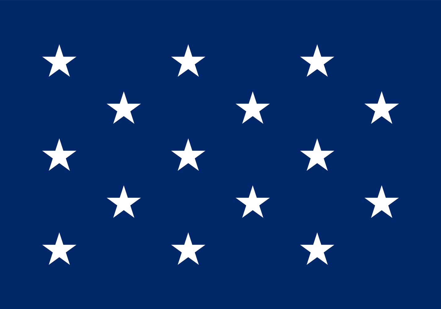 Drapeau Large US Naval Jack 15 stars de haute résistance aux intempéries
