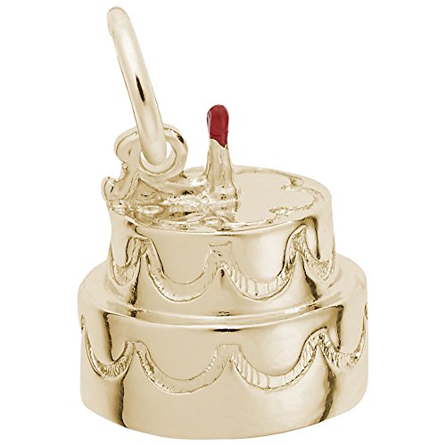 Gold Plated Cake Charm