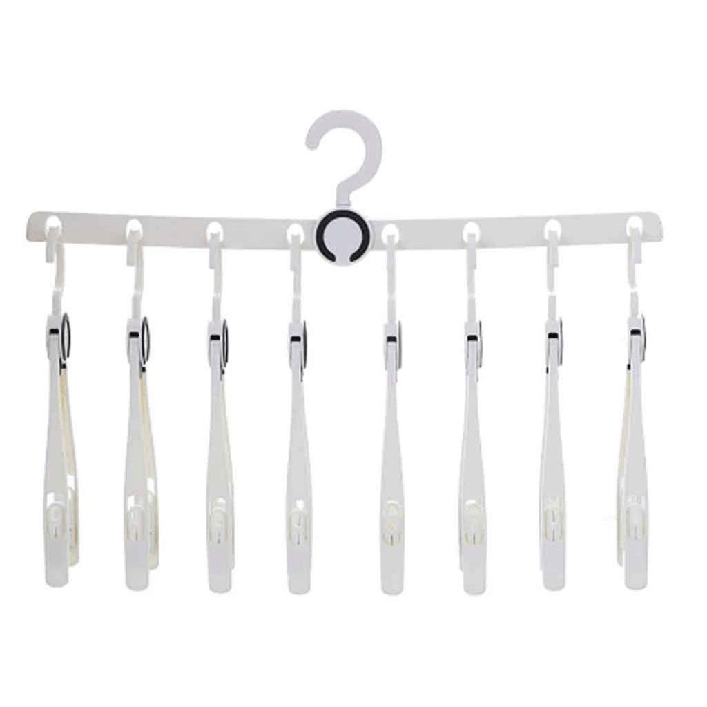 MOBYGKFY Multifunctional Magic Folding Shoe Rack for Travel With Hangers, Rotating Clothes Rack 360 Degrees