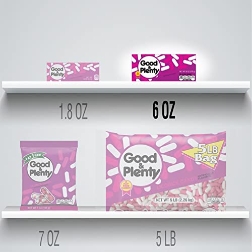 Good & Plenty Licorice Fat Free, Candy Box, 6 Oz #TOP4