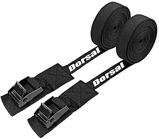 DORSAL Surfboard Kayak SUP Surf Roof Rack Tie Down Straps 15 FT (2)