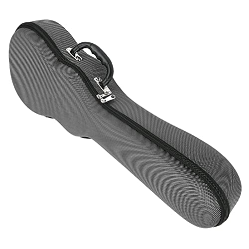 Capa para ukulele, mochila resistente ao desgaste para ukulele endurecido poliéster 1200D engrossado para homens e mulheres para a vida diária (59/61 cm cinza)