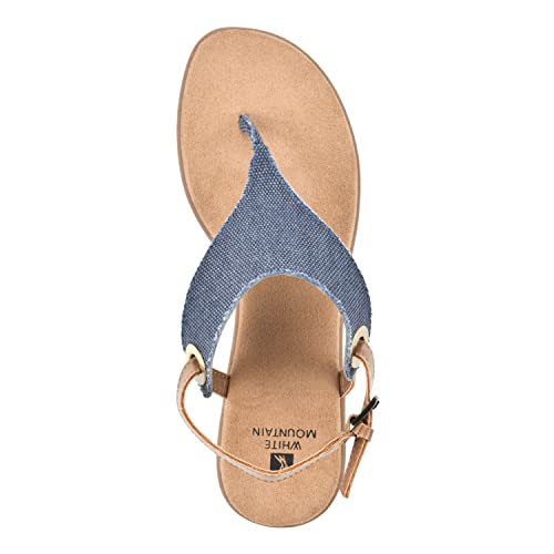 WHITE MOUNTAIN Women's London Flat Sandal4