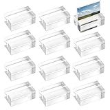 Contenu de l'emballage : 21 supports de cartes en acrylique, la taille globale est de 5 x 3 x 2 cm (longueur x largeur x hauteur) et la taille de la fente est de 2mm de largeur avec 8-10mm de profondeur. Un design entièrement transparent semble limpide et convient à tous les thèmes et styles de décoration.