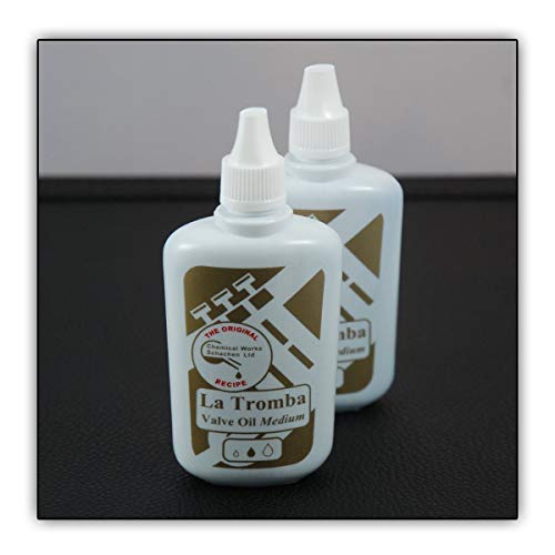 Ventilöl für Trompete La Tromba Öl Medium - Für alle Blechblasinstrumente mit Pumpventilen (Trompete, Kornett, Flügelhorn, Althorn, Tenorhorn, Euphonium, Tuba u.v.m.), Pack of 2