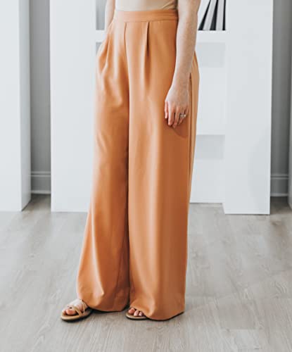 The Drop Women's Cork Wide Leg Pull-On Pant by @withloveleena3