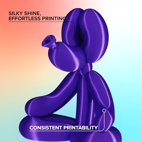 Image of Polymaker Panchroma Silk PLA Filament 1.75mm for 3D Printing, 1kg, Purple | Neatly Wound, High-Gloss Finish PLA, Easy Print & Smooth Feeding, Compatible with Bambu Lab & Most 3D Printers