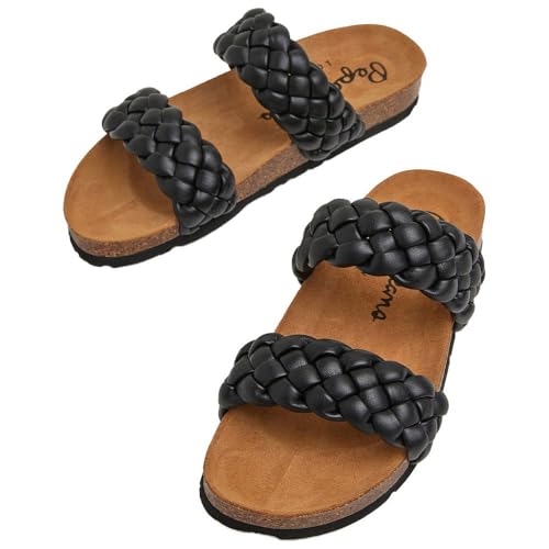 Pepe Jeans Para Mujer. PLS90643 Sandalias Oban Double Negro (41), Plano, Ninguno, Casual, PoliéSter Reciclado