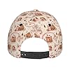 GVYGVY Pink Cottages Print Baseball Cap - Adjustable Size Baseball Hats for Women, Mens Dad Golf Trucker Hat Caps #3