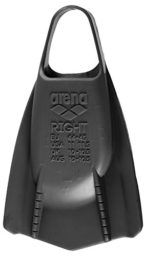 Arena Powerfin Pro Swim Training Fins, Black, 11-11.5 #TOP2