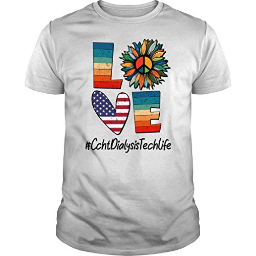 Ccht Dialysis Tech Life Love Peace White