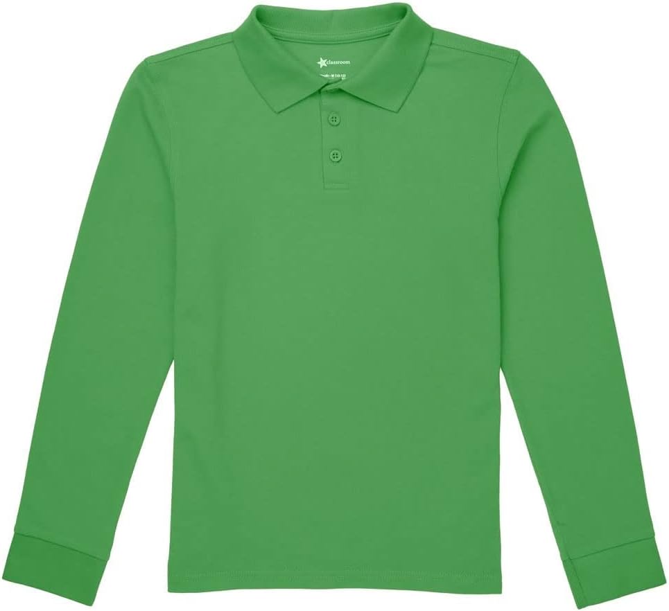 Classroom School Uniforms Big Kid Long Sleeve Pique Polo CR835Y