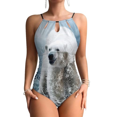 Swimsuit monokini femme gainant et extensible pour piscine et vacances
