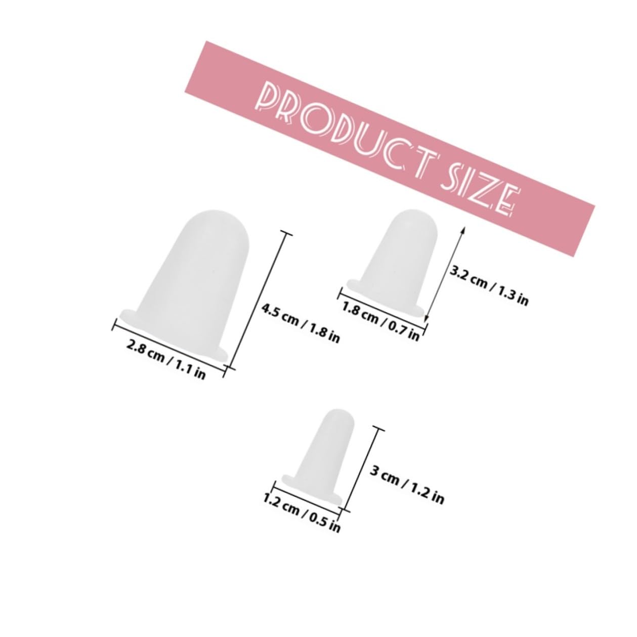 Alipis 6pcs Couvercles en Silicone pour Douilles à Gâteaux, Protège-Embouts Flexible, Lot de 3 Tailles, Accessoire Pâtisserie Pratique et Antichute pour Décoration de Gâteaux