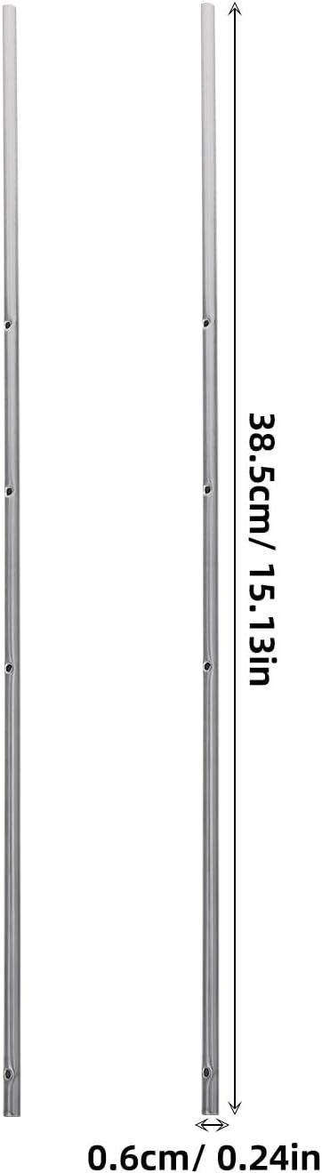 POPETPOP 3pcs Foosball Pole Replacement Foosball Table Pole Metal Machine Operation Table Soccer Bar Rod Desktop Machine Accessories Parts for Standard Table