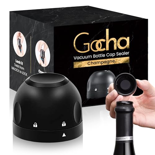 GOCHA Vacuum Champagne Preserver with Silicone Twist Top