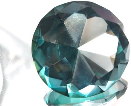 Miniatura 3 de Tripact - Pisapapeles de cristal turquesa original de 2.362 in