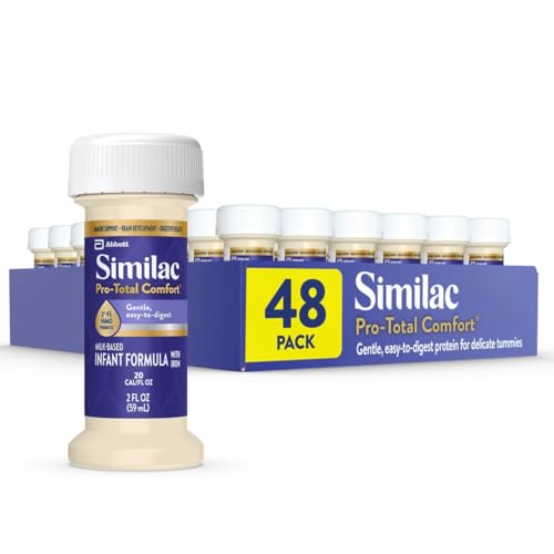 Image of Similac Pro-Total Comfort Infant Formula With Iron, Gentle, Easy-to-Digest Formula, Has 2'-FL HMO for Immune Support, Non-GMO, Ready-to-Feed Baby Formula, 2-fl-oz Bottle, Pack of 48