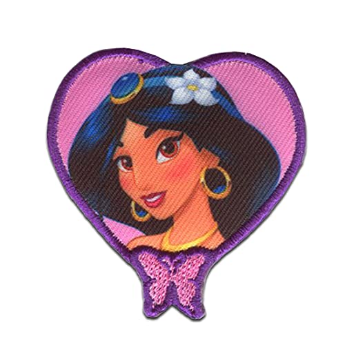 Disney © Aladdín Princesa Jasmín - Parches termoadhesivos bordados aplique para ropa, tamaño:...
