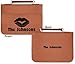 Personalized Lips n Hearts Leatherette Bible Cover with Handle & Zipper - Small - Double Sided