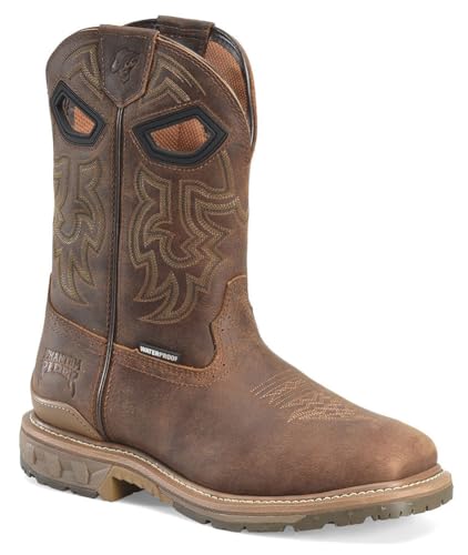 PHANTOM RIDER Soft Toe Waterproof Roper Boot for Men, Durable Leather, Slip-Resistant Sole, Comfortable All-Day Wear Work Boot - Main Image