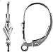 uGems Sterling Silver Earwires Leverbacks Fleur De Lis (3 Pairs)
