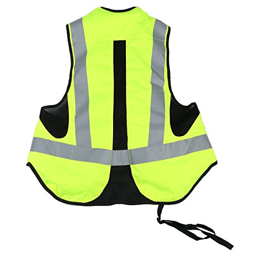 SLMOTO Airbag Motorcycle Airnest Air Bag Vest Hi Visibility w/ CO2 Cartridge Fluorescent Size L