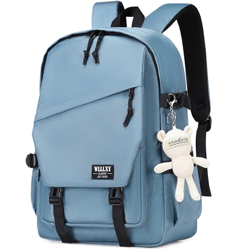 Hidds Mochila para laptop universitário para homens e mulheres, mochila escolar, mochila de viagem para adolescentes, meninas e meninos, Azul crepúsculo, Medium, Mochilas, mochila de viagem