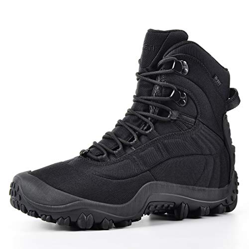 XPETI Men’s Waterproof Tactical Military Boots 11.5 Black