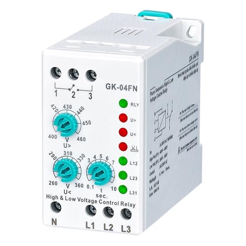 Relais de tension GK-04FN de défaillance de phase 3 x 380 V analogique