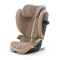 CYBEX Gold Kinder-Autositz Solution G2 Plus, Ab ca. 3 bis 12 Jahre (100 - 150 cm), Max. 50 kg, Für Autos mit und ohne ISOFIX, Almond Beige – Ansicht 1
