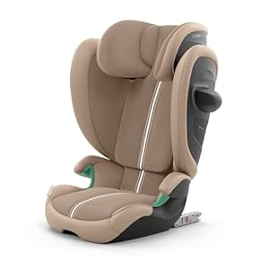 CYBEX Gold Kinder-Autositz Solution G2 Plus, Ab ca. 3 bis 12 Jahre (100 - 150 cm), Max. 50 kg, Für Autos mit und ohne ISOFIX, Almond Beige