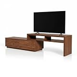 Iris Ohyama, Mobile TV/panca TV/mobile TV/mobile TV con ripiano/porta TV in legno, Unità TV adatta fino a 43 pollici, Ufficio, Casa - TV Cabinet - SAB-100 - Rovere