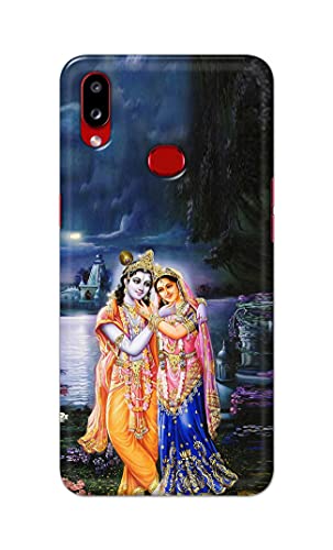 Image of Printed Hard Back Cover Case for Samsung Galaxy A10s | Samsung Galaxy M01s Back Cover (Radha Krishna) -1803