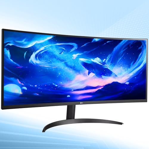 Image of LG 34 Inch Curved UltraWide Monitor, IPS Display, QHD(3440x1440), Dynamic Action Sync, HDR10, sRGB 99%, OnScreen Control, Dual Controller, Multitasking and Content Creation, DisplayPort & HDMI, Tilt