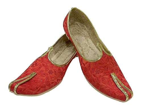 Sherwani Shoes for Men Punjabi Jutti Handmade Embroidery Loafer Shoes Slip-on Gift for Him2