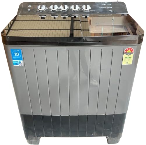 Image of Voltas Beko, A Tata Product 14 Kg 5 Star Semi-Automatic Top Load Washing Machine (WTT140UPA /BKSSDG5GTDA, Grey, Special pulsator and Double waterfall Technology)