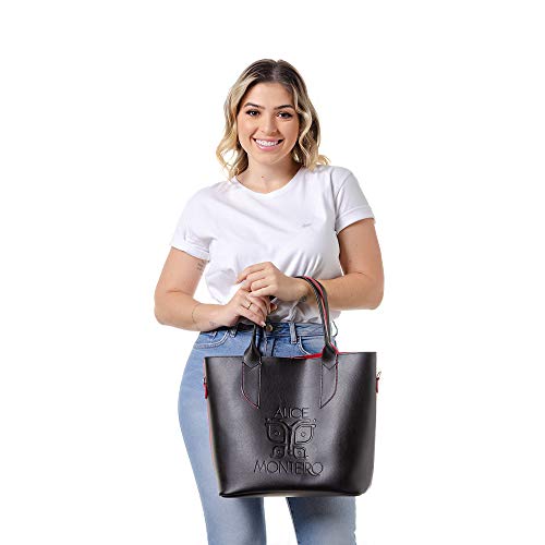 Bolsa Feminina Sacola American Alice Monteiro Cor:Colorido