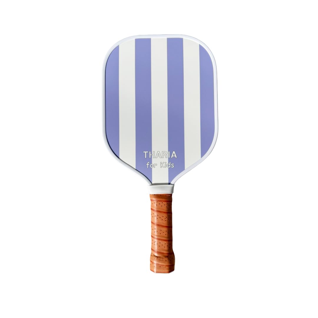 Pickleball Paddle for Kids and Kids, 0.6 inch (14 mm) Fiberglass Woodskin Treated blue