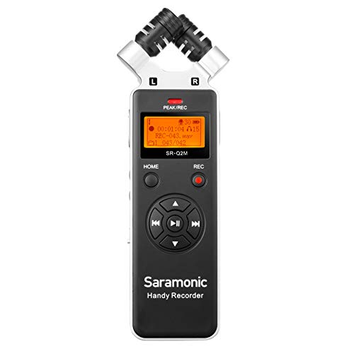 Saramonic Metal Handheld Recorder w/Stereo Mics, Remote, Lav, 8GB Card, Windscreens, Case, More (SR-Q2M)