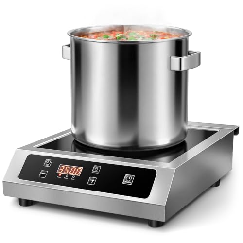 Image of 3500W Commercial Induction Cooktop with Sensor Touch LCD