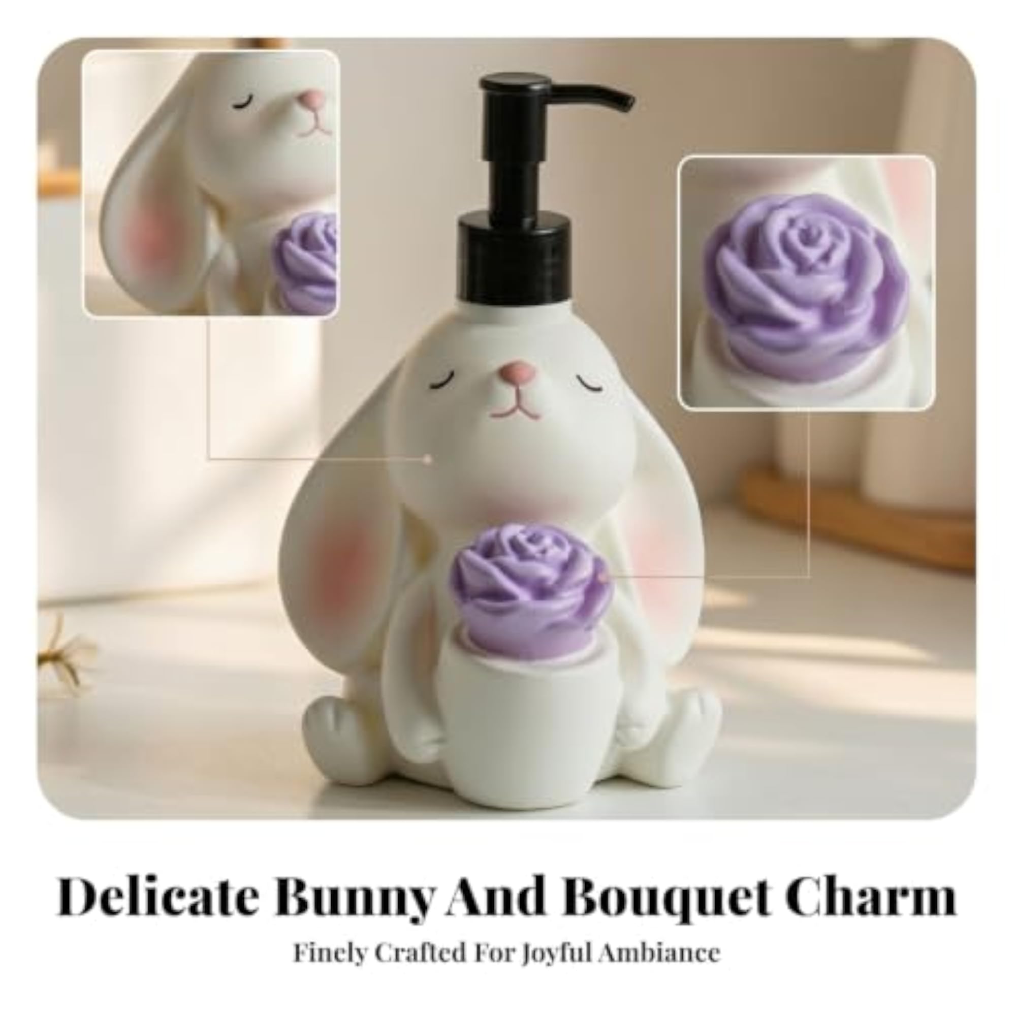 Cartoon Chimp Soap Dispenser Standing Refillable Pump Bottle