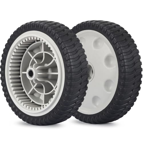GICOOL 734-04018 Lawn Mower Front Drive Wheels, 8 Inch Wheels for MTD 734-04018A 734-04018B 734-04018C 12AV569Q597 Troy-Bilt TB240, Pack of 2