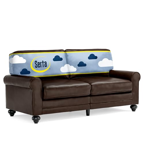 Serta Copenhagen Sofa Couch for Two People, Pillowed Back