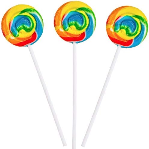 Rainbow Swirl Pops - 12 Suckers